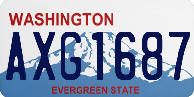 WA license plate AXG1687
