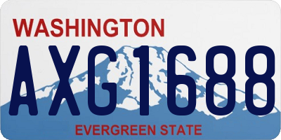 WA license plate AXG1688