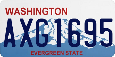 WA license plate AXG1695