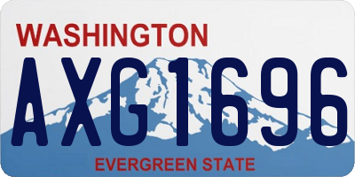 WA license plate AXG1696