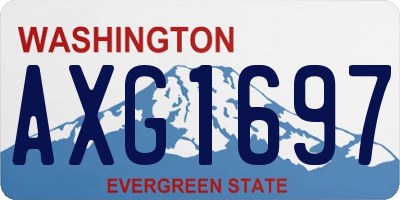 WA license plate AXG1697