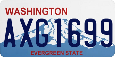 WA license plate AXG1699