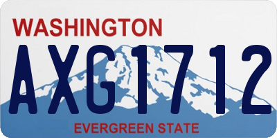 WA license plate AXG1712