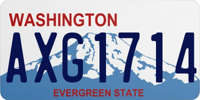 WA license plate AXG1714
