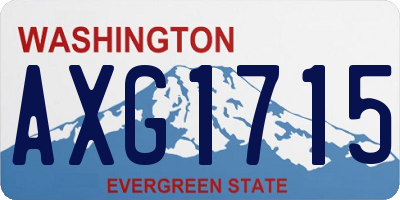 WA license plate AXG1715