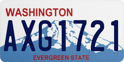 WA license plate AXG1721