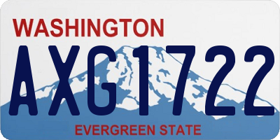 WA license plate AXG1722