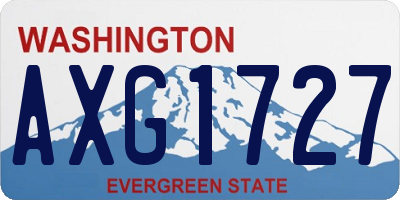 WA license plate AXG1727