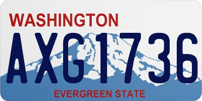 WA license plate AXG1736