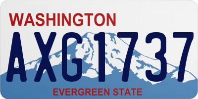 WA license plate AXG1737