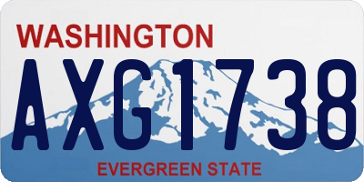 WA license plate AXG1738