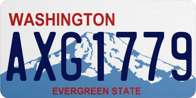 WA license plate AXG1779