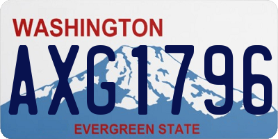 WA license plate AXG1796