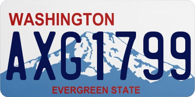 WA license plate AXG1799