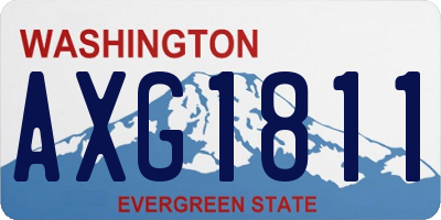 WA license plate AXG1811