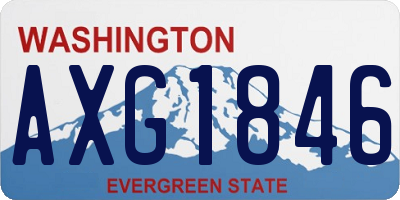 WA license plate AXG1846