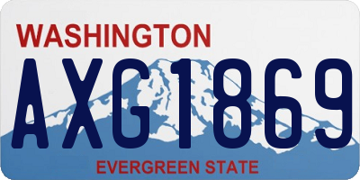 WA license plate AXG1869