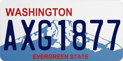 WA license plate AXG1877