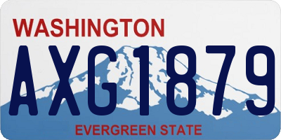 WA license plate AXG1879
