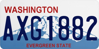 WA license plate AXG1882