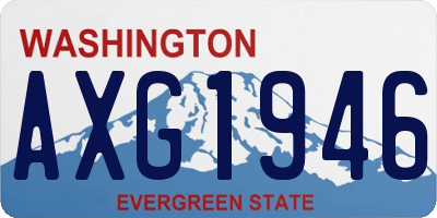 WA license plate AXG1946
