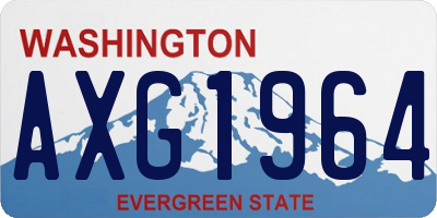 WA license plate AXG1964