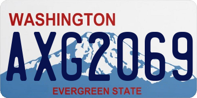 WA license plate AXG2069