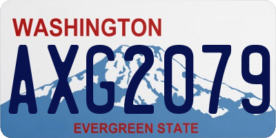 WA license plate AXG2079
