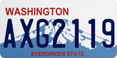 WA license plate AXG2119