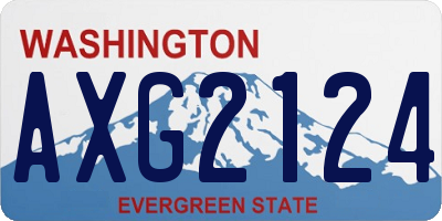 WA license plate AXG2124
