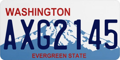 WA license plate AXG2145
