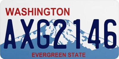 WA license plate AXG2146