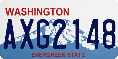 WA license plate AXG2148
