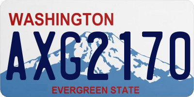 WA license plate AXG2170