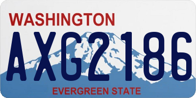 WA license plate AXG2186
