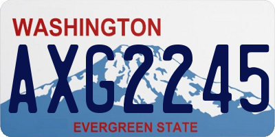 WA license plate AXG2245