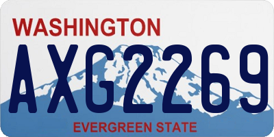 WA license plate AXG2269