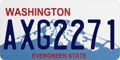WA license plate AXG2271