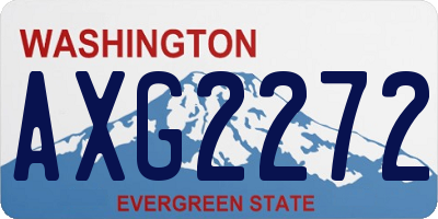 WA license plate AXG2272