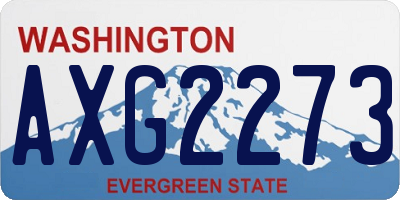 WA license plate AXG2273