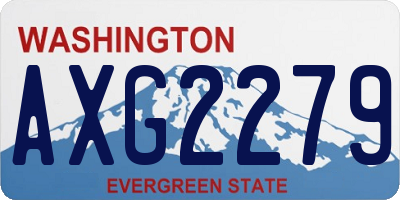 WA license plate AXG2279