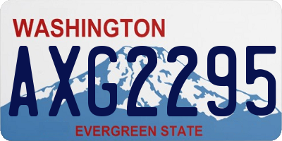 WA license plate AXG2295