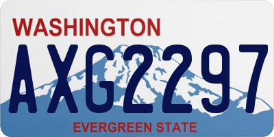 WA license plate AXG2297