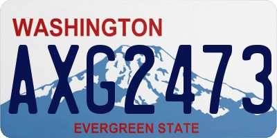 WA license plate AXG2473