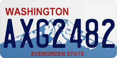 WA license plate AXG2482