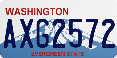 WA license plate AXG2572