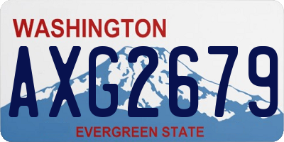WA license plate AXG2679