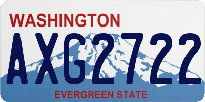 WA license plate AXG2722