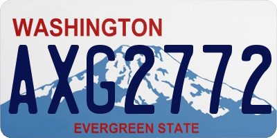 WA license plate AXG2772
