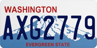WA license plate AXG2779